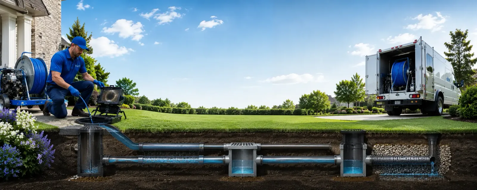 Outdoor drain cleaning information for Greenwich, CT